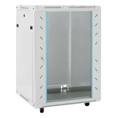 (grey, x x mm) vidaXL Network Cabinet with Feet Office Server Rack Data Cabinet 19" IP20