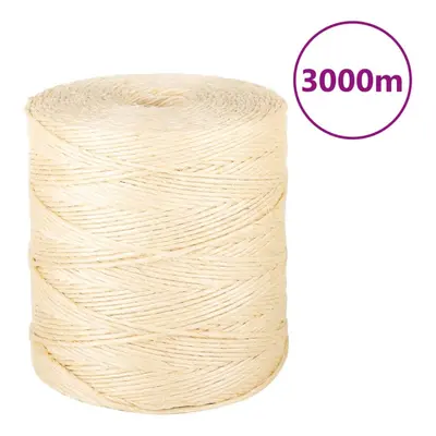 (3000 m) vidaXL Rope Jute String Hemp Rope Twine String for Cat Scratching 100% Sisal