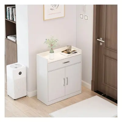 (White) Modern Door Black Shoe Storage Cabinet