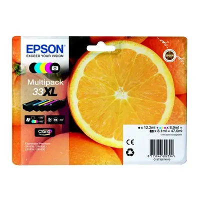 Epson C13T33574010 (33XL) Ink cartridge multi pack, 12,2ml+3x8,9ml+8,1ml, Pack qty