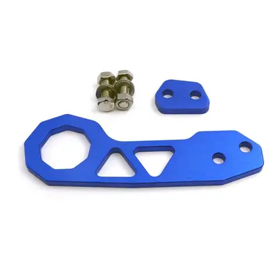 (Blue) Universal Aluminium Alloy Car Rear Tow Hook Auto Fashionable Practical Racing Trailer