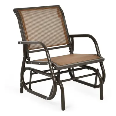 Swing Glider Chair Outdoor Rocking Chair Garden Patio Metal Glider