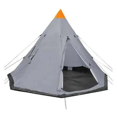 vidaXL 4-person Tent Grey Outdoor Instant Popup Sleep Shelter Camping Hiking