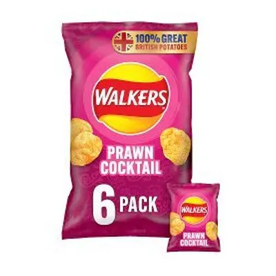 Walkers Prawn Cocktail Multipack Crisps x 25g (Pack of 18)