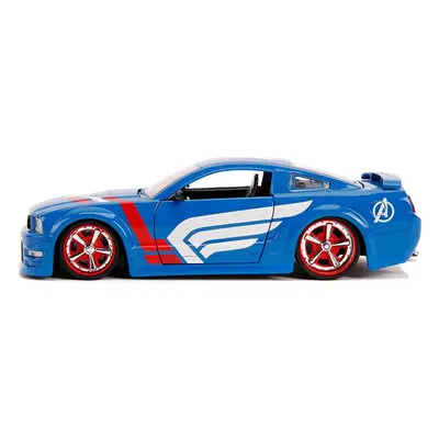 Jada Ford Mustang GT With Captain America Figure - 1:24