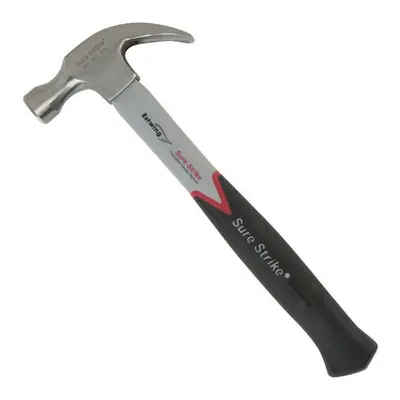 Estwing EMRF20C 20oz Sure Strike Curved Claw Hammer Fibreglass Shaft Cushion Grip Length 340mm