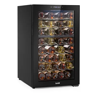 Baridi Bottle Dual Zone Wine Cooler, Fridge, Touch Screen Controls, LED - Black - DH236