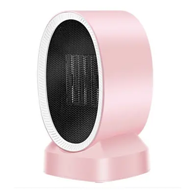 (Pink) 220V Portable Mini Electric Heater Fan Home Office Winter Warmer Table Fan Air Heater