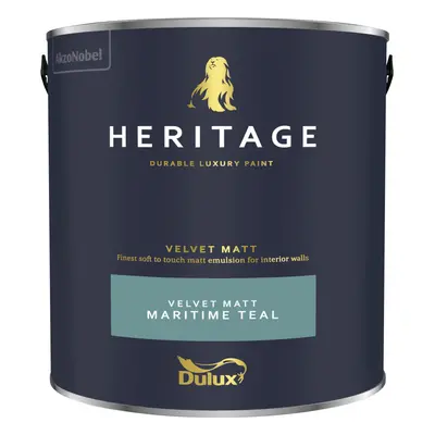 (MaritimeTeal) Dulux Heritage Velvet Matt 125ml Tester Pot