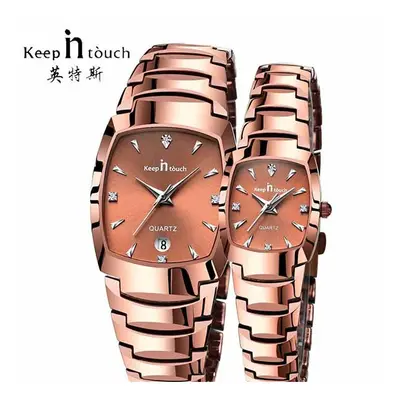 Men Women Dress Watches Couple Watch Waterproof Quartz Wristwatch Lover Couples