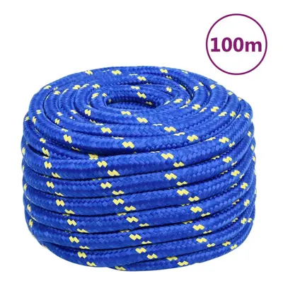 (blue, mm/ m) Marine Rope Dock Coil Boat Line Polypropylene Rope Multi Sizes Multi Colours