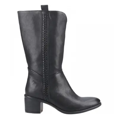 (4 (Adults')) Whitney | Black | Women's Western Style Mid Boots