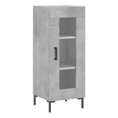 (concrete grey) vidaXL Sideboard Storage Cabinet Cupboard Side Cabinet White Engineered Wood