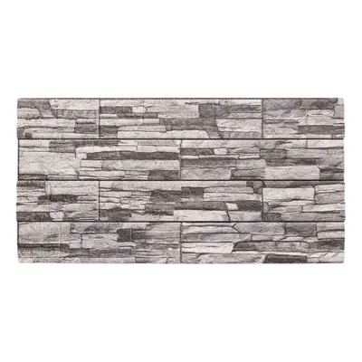 vidaXL 3D Wall Panels Wall Cover Wallpaper Wall Tile pcs Light Grey EPS