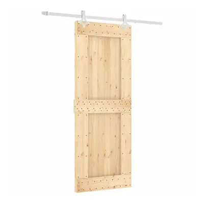 vidaXL Sliding Door with Hardware Set Interior Door Barn Door Solid Wood Pine