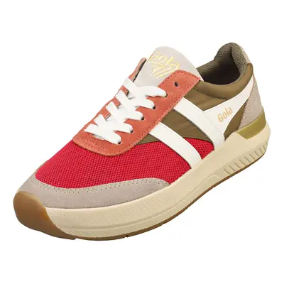 (6) Gola Raven Womens Fashion Trainers in Raspberry Khaki