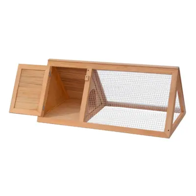 vidaXL Animal Rabbit Cage Wood Pet Cubby Room Hutch Habitat House Carrier