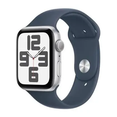 Apple Watch SE 44mm Aluminium Silver Sport Band Storm Blue M/L EU MREE3QL/A