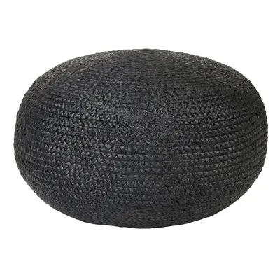 Jute Pouffe x cm Black DUKKI