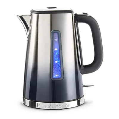 Russell Hobbs Eclipse Stainless Steel & Midnight Blue Ombre 1.7L Electric Cordless Kettle (Quiet