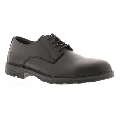 (Black, (Adults')) Hush Puppies Mens Shoes Jerry Derby Leather Lace Up black UK Size