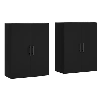 vidaXL Wall Mounted Cabinets Wall Storage Cabinet Display Cabinet pcs Black