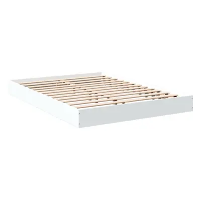 (white, x cm/ cm) vidaXL Bed Frame Bed Base Sonoma Oak 75x190 cm Small Single Engineered Wood