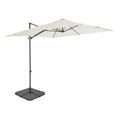 vidaXL Outdoor Umbrella with Portable Base Sand Garden Patio Parasol Sunshade