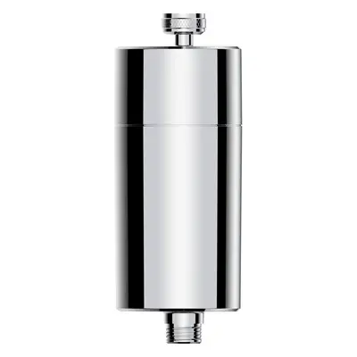 Philips In-Line Shower Filter Chrome Compact Removes Chlorine/Impurities, 8L/Min