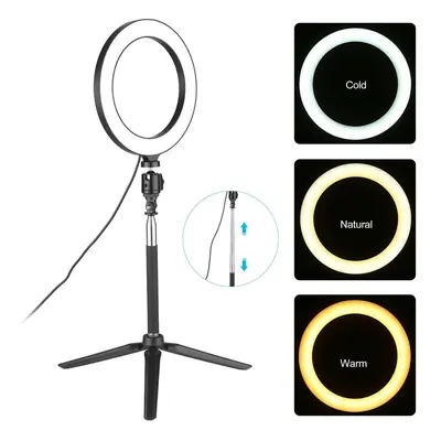 8inch Ring Light with Adjustable Tripod Stand Dimmable Selfie Makeup Ringlights for Video Live S