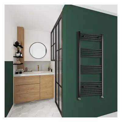 Clearance Sale Straight Bathroom Radiator Black 1400x450mm