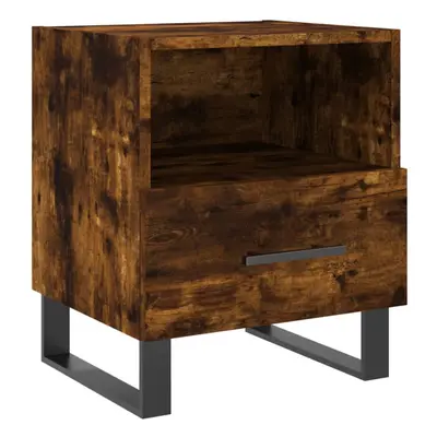 (smoked oak, pcs) vidaXL Bedside Cabinets Side Table Nightstand pcs Sonoma Oak Engineered Wood