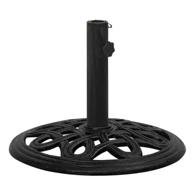 (black, x x cm) vidaXL Umbrella Base Outdoor Parasol Stand Garden Umbrella Holder Cast Iron