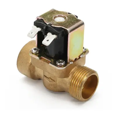 3/4 Inch Electric Solenoid Valve 12V DC VDC Slim Brass NPSM Gas Water Air N/C