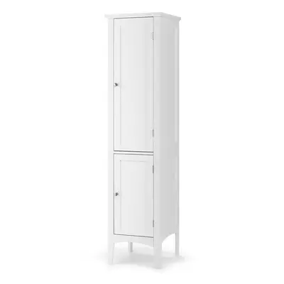 5-Tier Bathroom Freestanding Cabinet with Shelves & Doors