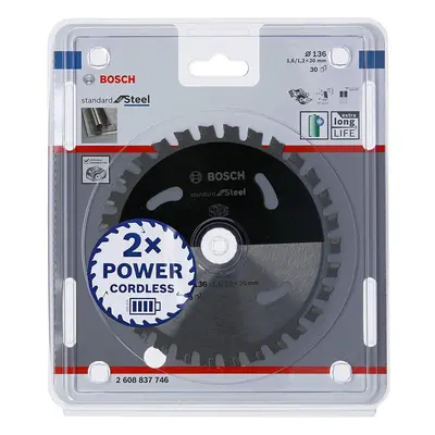 Bosch Professional Circular Saw Blade Standard For Steel (Steel, X X 1.6 mm, Teeth, Accessory Co