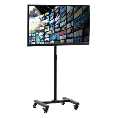 (With Wheels) Mobile TV Display Stand for to inch LED LCD Flat Panel Screens, Rolling Floor Stan