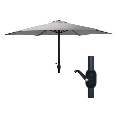 (Light Grey) 2.7m Shanghai Garden Umbrella Sun Shade Parasol