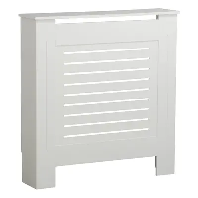 ( White, Small) Modern Wooden Radiator Cover MDF Grill Shelf Cabinet Furniture