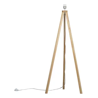 Modern Light Wood Tripod Design Floor Lamp Base