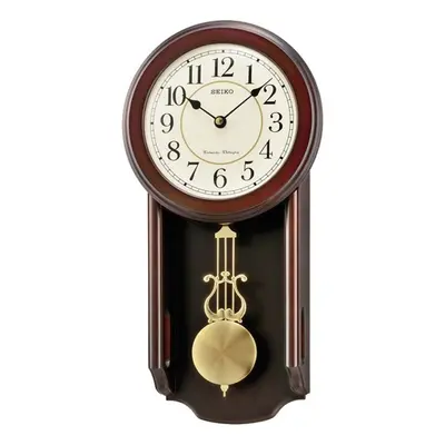 Seiko QXH063B Westminster/Whittington Dual Chime Wall Clock with Pendulam