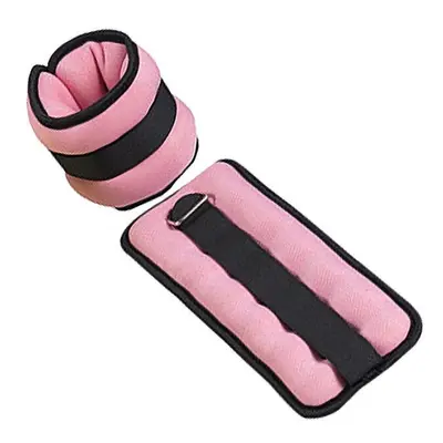 (Pink, 1kg) Adjustable Body Building Resistance Bands Ankle Buckle Gym Thigh Leg Power Weight Li