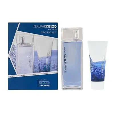 Kenzo L'eau Par Kenzo Pour Homme Gift Set 100ml EDT Spray + Hair & Body Shampoo 75ml