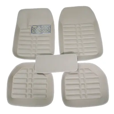 (Beige) Five Seat Car Floor Mats