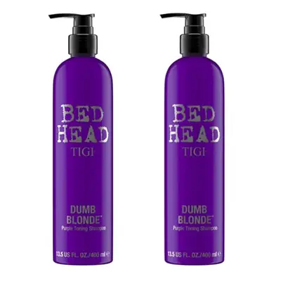 TIgI Bed Head Dumb Blonde Purple Toning Shampoo, Ounce (Pack Of 2)