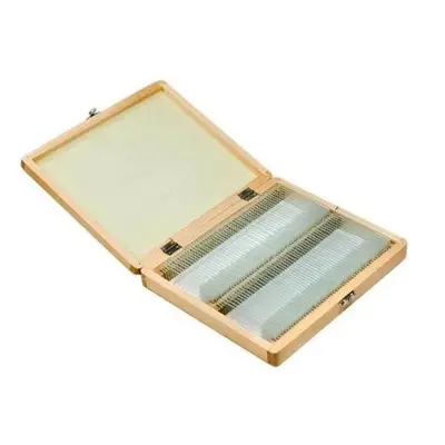 Barska Optics AF11944 Prepared Microscope Slides 100pcs with Wood case