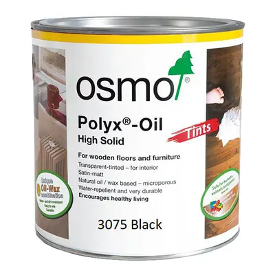 Osmo 3075D Polyx Hard wax Oil Tints - Black 2.5L