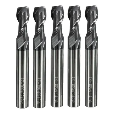 5pcs 6mm Solid Carbide Tungsten Coated Flute End Mill Slot Drill Milling Cutter