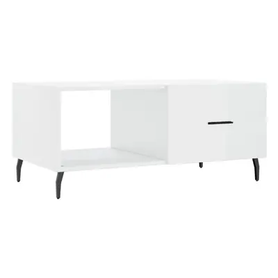 (high gloss white) vidaXL Coffee Table Tea Side Table Sofa Couch Table Sonoma Oak Engineered Woo