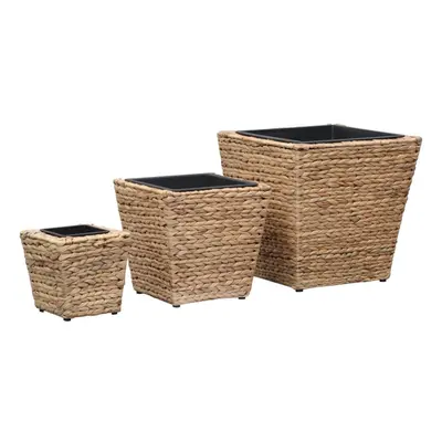 vidaXL 3x Garden Raised Beds Water Hyacinth Outdoor Flower Plant Pot Planter